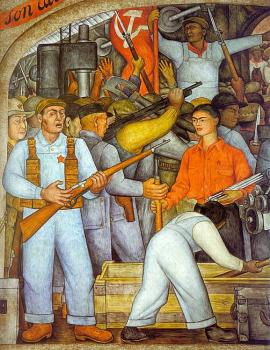 疊戈 裡維拉 The Arsenal- Frida Kahlo Distributes Arms